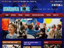 Tablet Screenshot of boardwalkbowl.com